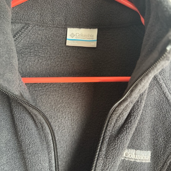 Columbia Charcoal Black Fleece Jacket - Picture 3 of 5